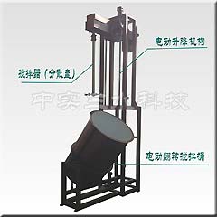 電動翻轉卸料升降攪拌機(結構圖)